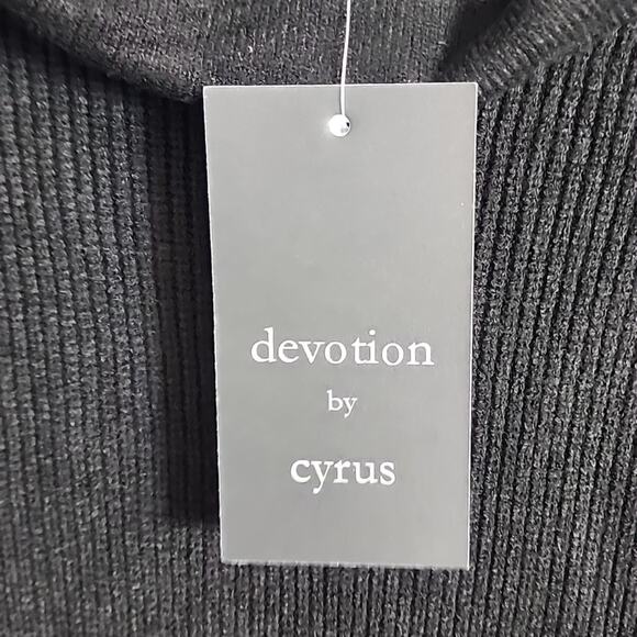 Devotion by Cyrus Black Ribbed Sweater, NWT, Small - Picture 6 of 8